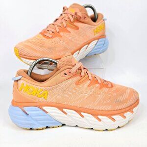 Hoka One One Orange Gaviota 4 Running Shoes Womens Size 7.5B